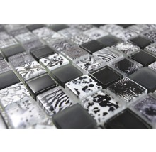 Sklenená mozaika štvorcová crystal mix black-thumb-3