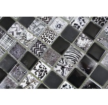Sklenená mozaika štvorcová crystal mix black-thumb-4