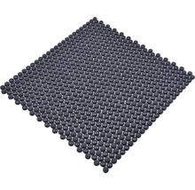 Sklenená mozaika zaoblená smalt mix čierna lesklá/matná-thumb-2