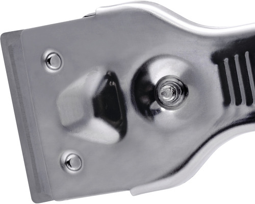 Kovová škrabka na sklo s plastovou čepeľou