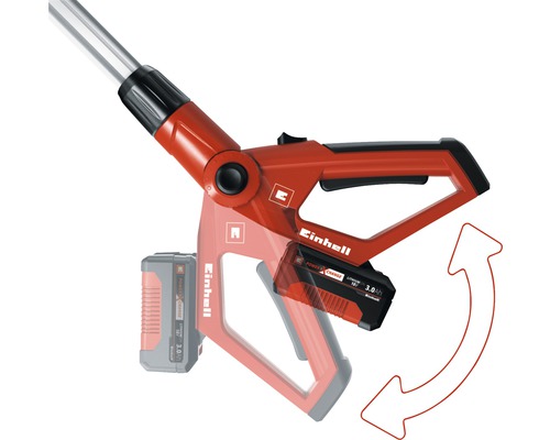 Nožnice na živý plot Einhell s akumulátorom a otočnou rukoväťou
