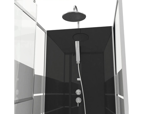 Sprchovací kút s hlavovou a ručnou sprchou
