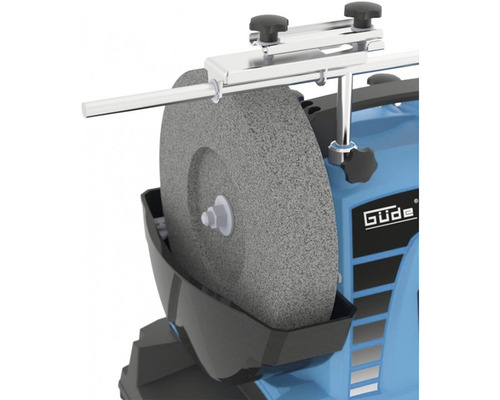 Brúska s brúsnym kotúčom a opierkou obrobku