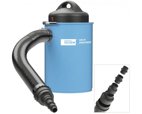 Odsávacie zariadenie Güde GAA 50 s hadicou a pripojovacími hrdlami