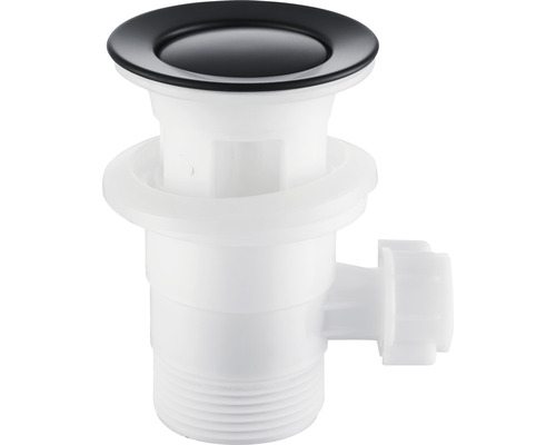 Umývadlová výpustná súprava s čiernym kužeľom ventilu