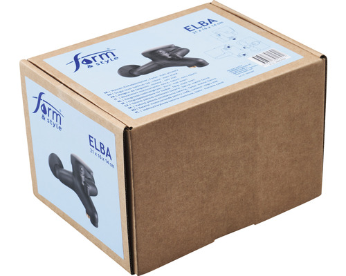 Obalová krabica vodovodnej batérie značky Form and Style, model Elba