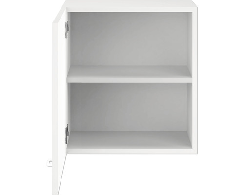 Otvorená nástenná skrinka s dvoma policami
