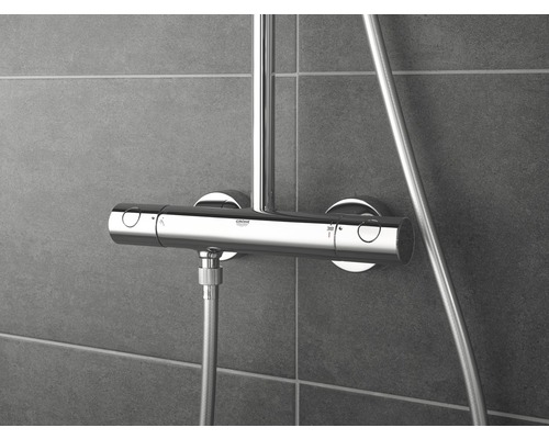 Nástenná sprchová batéria s termostatom na montáž na stenu