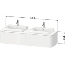 Dvojité umývadlo so skrinkou a rozmermi