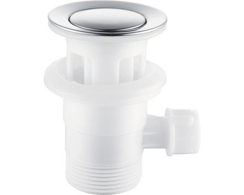 Umývadlová výpust z plastu s chrómovým povrchom