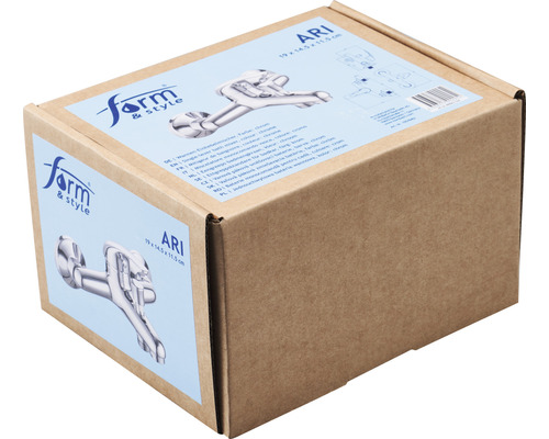 Kartón s jednopákovou vaňovou batériou od spoločnosti Form and Style