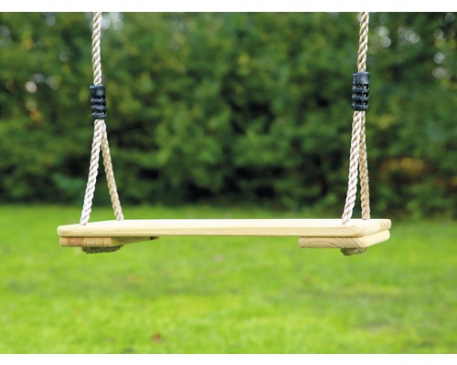 Drevená hojdačka so závesom na lane do záhrady