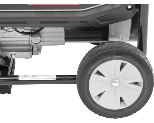 Detailný záber generátora s kolieskom