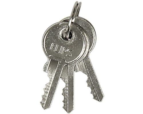 Tri kľúče na krúžku na kľúče