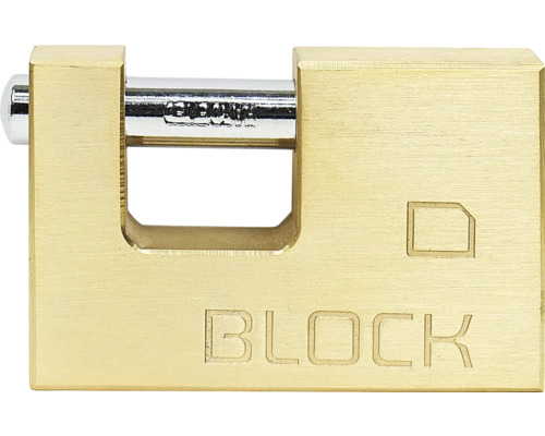 Mosadzný blokový zámok