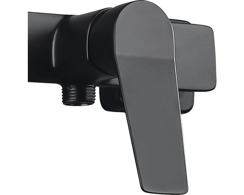 Čierna sprchová batéria s pákou