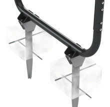 Detailný pohľad na zemnú kotvu pre hracie zariadenie