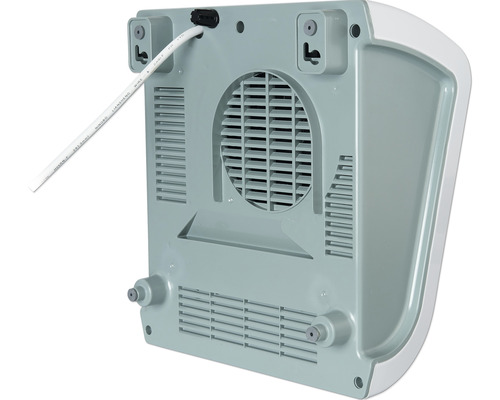 Zadný pohľad na elektrický sušič rúk na montáž na stenu