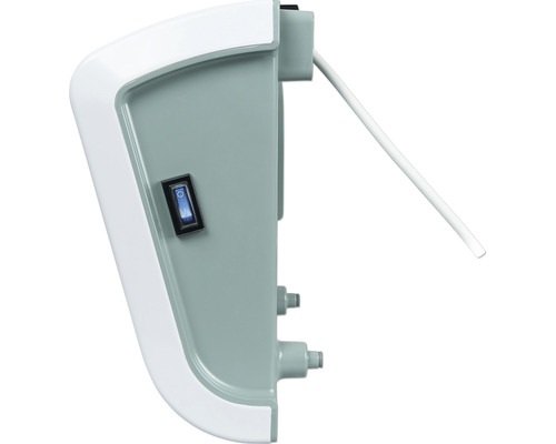 Detailný pohľad na zariadenie s vypínačom a káblom