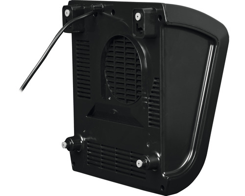 Pohľad zozadu na nástenný sušič rúk