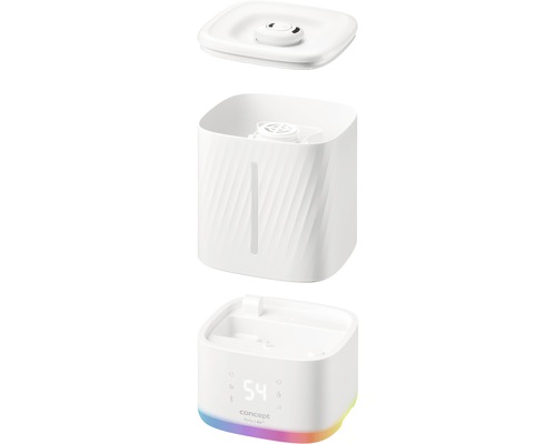 Viacúrovňová fontána na pitie pre domáce zvieratá, demontovaná