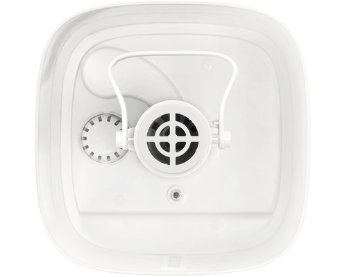 Pohľad zhora do nádoby s okrúhlym filtrom