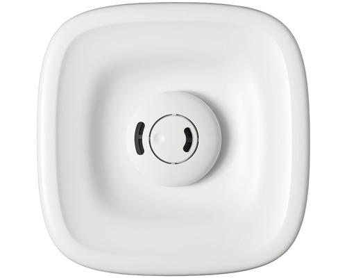 Štvorcový hlásič dymu na montáž na strop