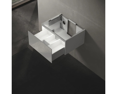 Skrinka pod umývadlo so zásuvkou na montáž na stenu