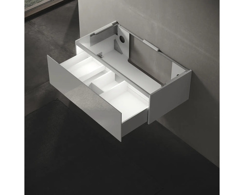 Skrinka pod umývadlo so zásuvkou na dizajn kúpeľne