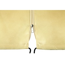 Detailný záber zipsu na ochrannom obale