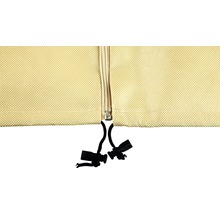 Detailný záber ochranného obalu so zipsom a sťahovacou šnúrkou