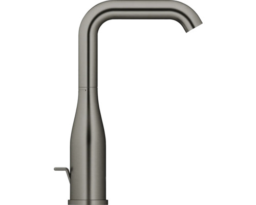 Kuchynská batéria z kovu so zakriveným výtokom