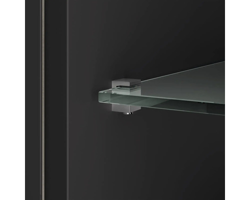 Sklenená polica s držiakom police do kúpeľne