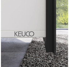 Logo Keuco na bielom kúpeľňovom nábytku