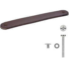 Kožená rukoväť so skrutkami na upevnenie