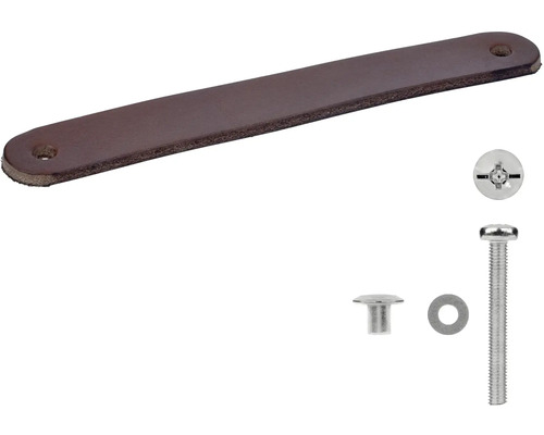 Kožená rukoväť so skrutkami na upevnenie