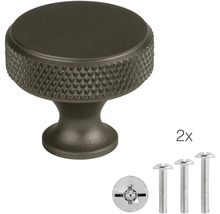 Nábytkový gombík s dvoma skrutkami