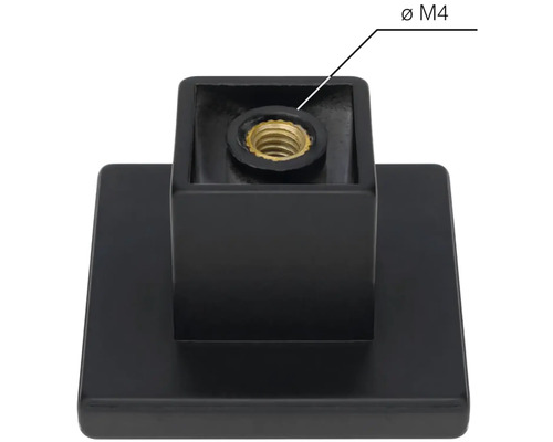 Detailný záber nábytkovej rukoväte so závitom M4