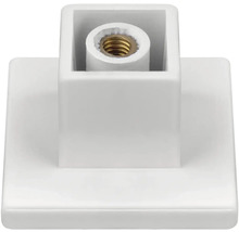 Štvorcová pätková rozeta z plastu s vnútorným závitom