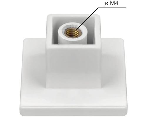 Plastový klzák na nábytok so závitom M4