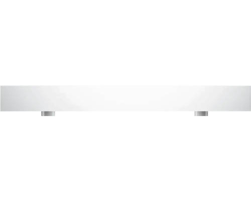 Biela nástenná polica s držiakmi