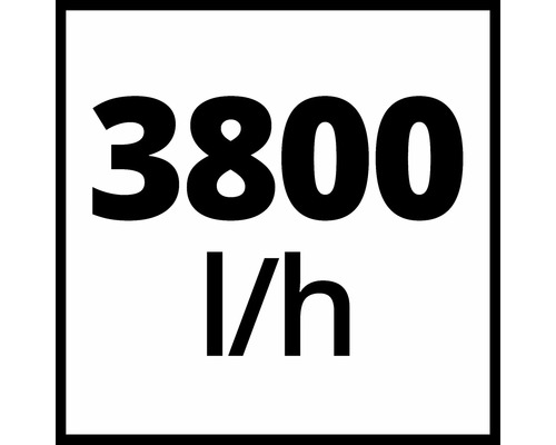 3800 litrov za hodinu