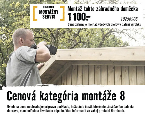 Montáž záhradného domčeka