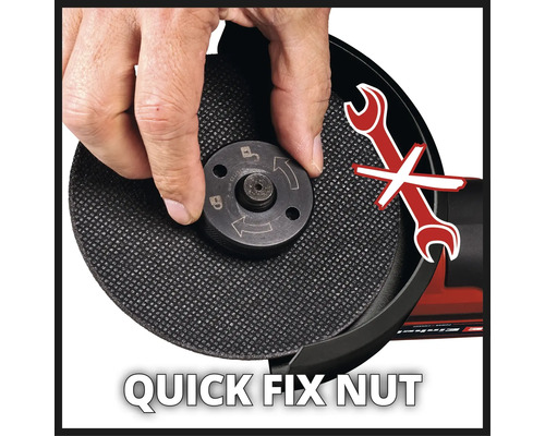 Rýchloupínacia matica pre uhlovú brúsku sa uťahuje ručne