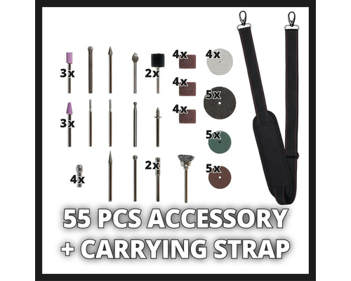 Sada 55 kusov príslušenstva s popruhom