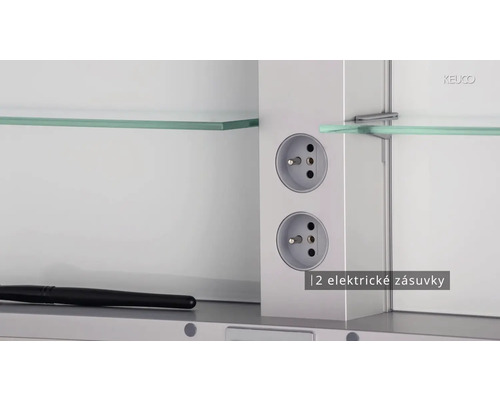 Dve zásuvky v kúpeľňovej skrinke