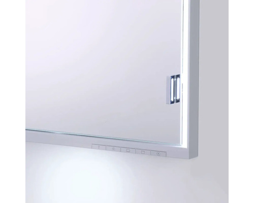 Osvetlená zrkadlová skrinka s ovládacím panelom