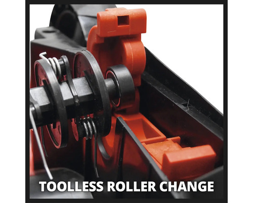 Detailný záber výmeny valčeka bez použitia náradia