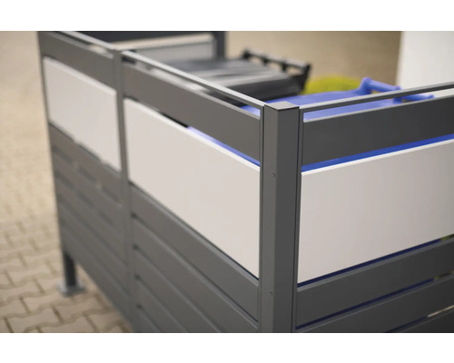 Box na smetné nádoby s bočným obložením