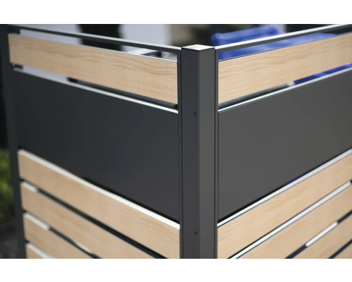 Kontajnerový box z hliníka a dreva